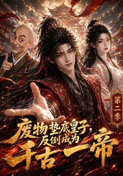 废物垫底皇子，反倒成为千古一帝第二季封面