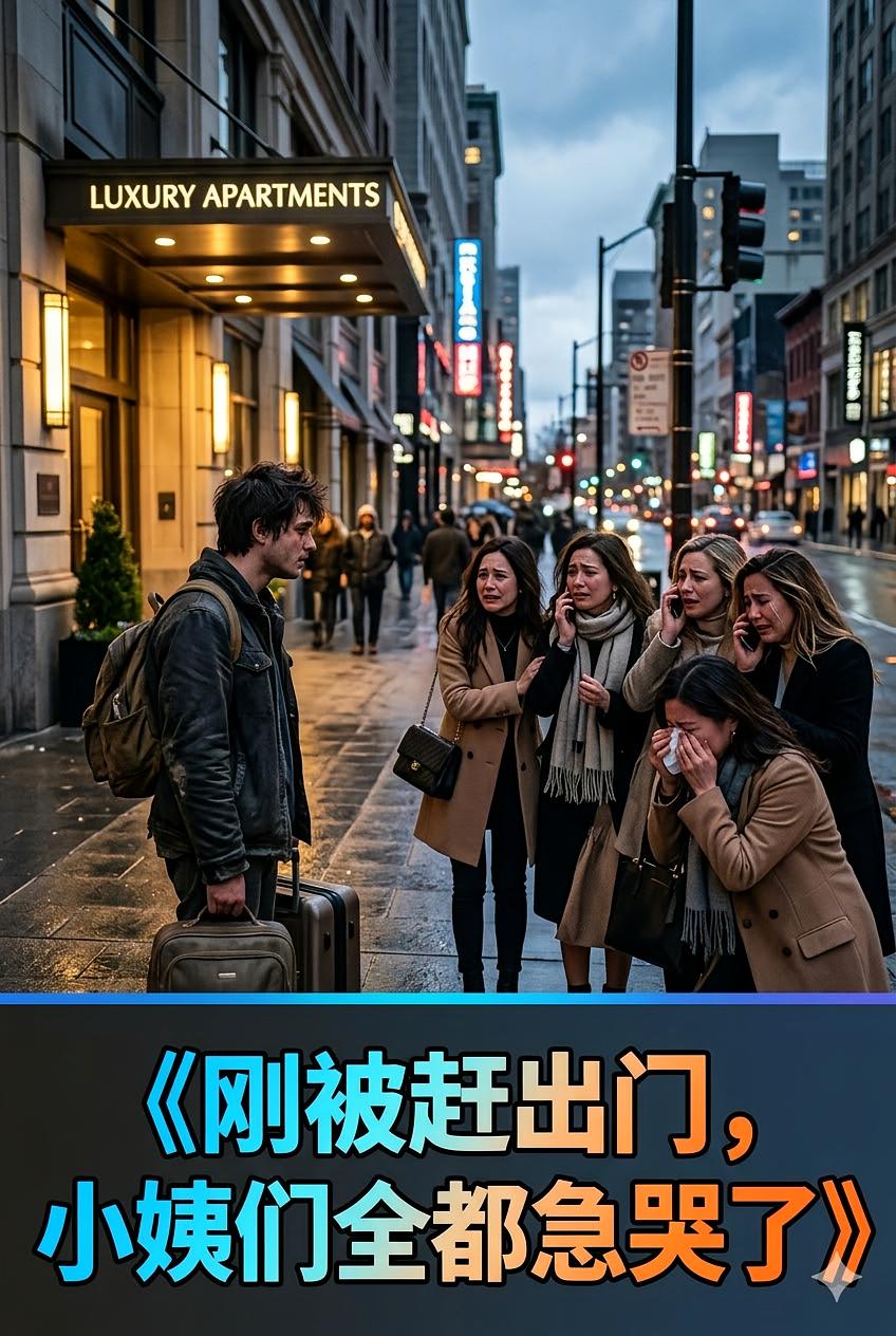 刚被赶出门，小姨们全都急哭了