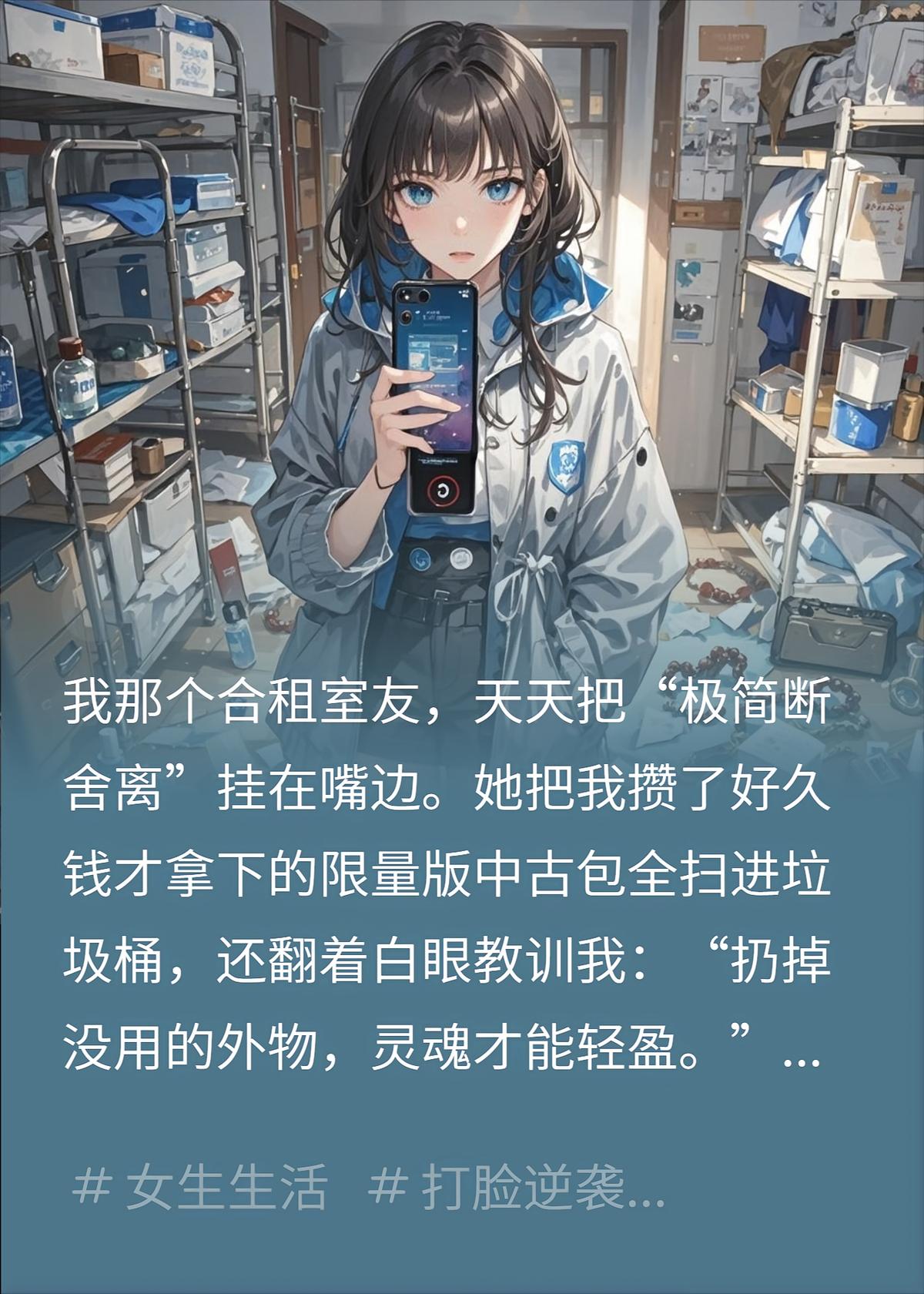 极简室友扔我救命药后，重生后我把她断舍离了