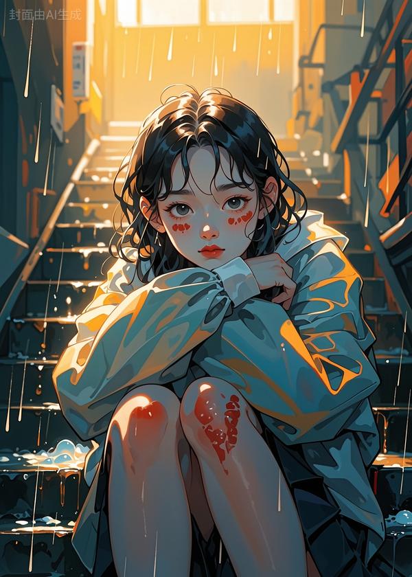 蝴蝶女孩雨夜相遇